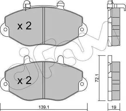 BOSCH 986460962 - Kit de plaquettes de frein, frein à disque cwaw.fr