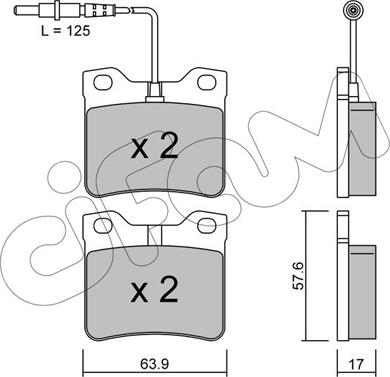 Cifam 822-192-0 - Kit de plaquettes de frein, frein à disque cwaw.fr