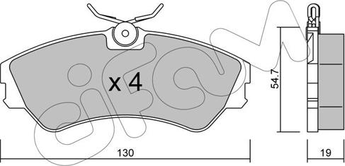 Cifam 822-162-0 - Kit de plaquettes de frein, frein à disque cwaw.fr