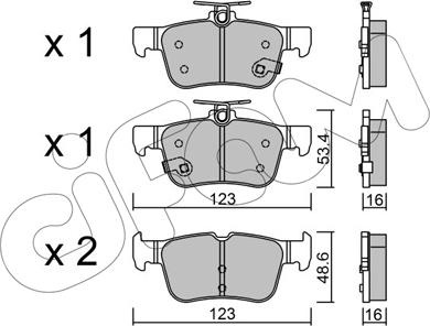 Cifam 822-1040-0 - Kit de plaquettes de frein, frein à disque cwaw.fr