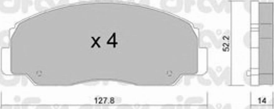 Cifam 822-101-0 - Kit de plaquettes de frein, frein à disque cwaw.fr