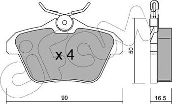 Cifam 822-113-0 - Kit de plaquettes de frein, frein à disque cwaw.fr