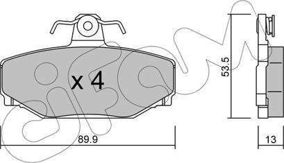 Cifam 822-131-0 - Kit de plaquettes de frein, frein à disque cwaw.fr