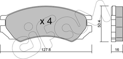 Cifam 822-179-0 - Kit de plaquettes de frein, frein à disque cwaw.fr