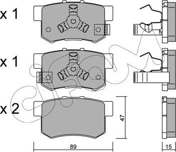 Cifam 822-173-1 - Kit de plaquettes de frein, frein à disque cwaw.fr