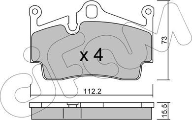 Cifam 822-894-0 - Kit de plaquettes de frein, frein à disque cwaw.fr