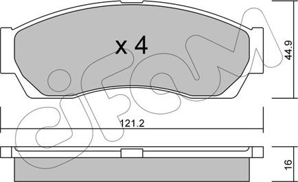 Cifam 822-896-0 - Kit de plaquettes de frein, frein à disque cwaw.fr