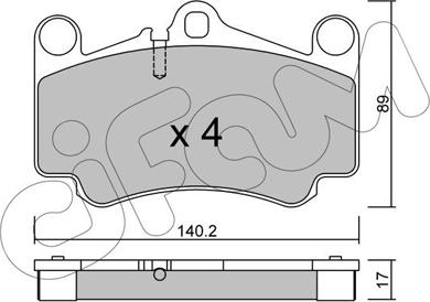 Cifam 822-893-0 - Kit de plaquettes de frein, frein à disque cwaw.fr