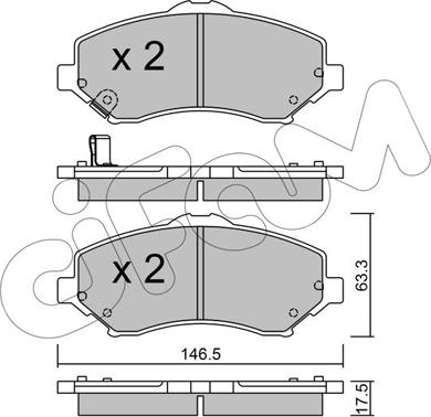 Cifam 822-862-0 - Kit de plaquettes de frein, frein à disque cwaw.fr