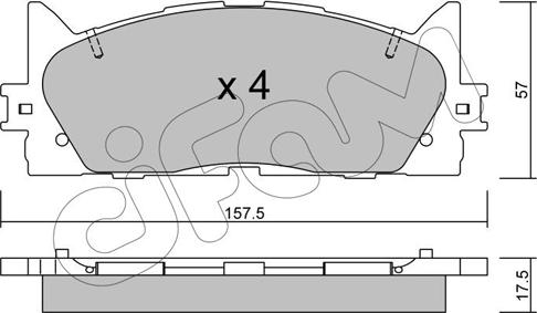 Cifam 822-882-0 - Kit de plaquettes de frein, frein à disque cwaw.fr