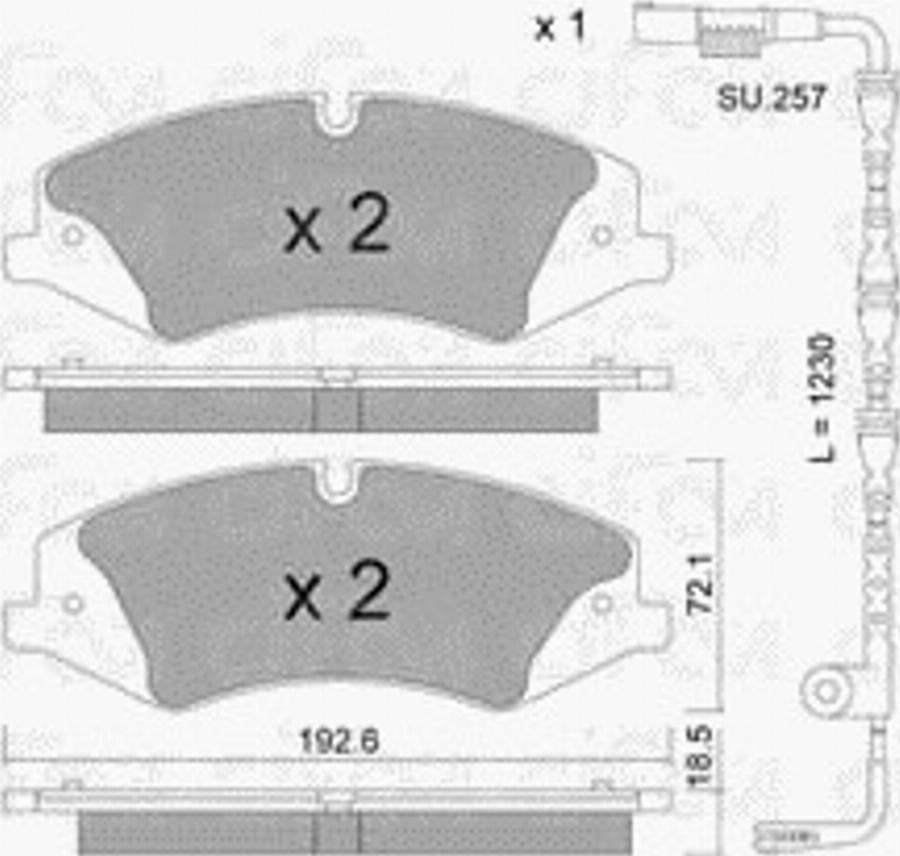 Cifam 8228362K - Kit de plaquettes de frein, frein à disque cwaw.fr