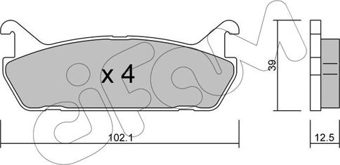 Cifam 822-390-0 - Kit de plaquettes de frein, frein à disque cwaw.fr