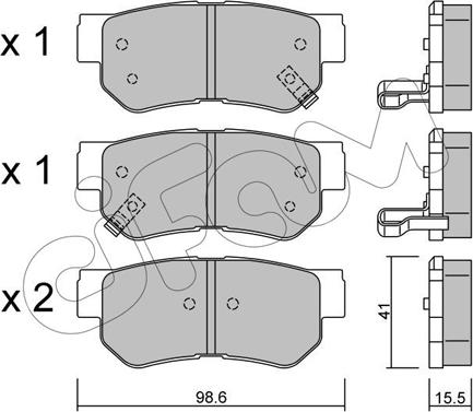 Cifam 822-365-0 - Kit de plaquettes de frein, frein à disque cwaw.fr