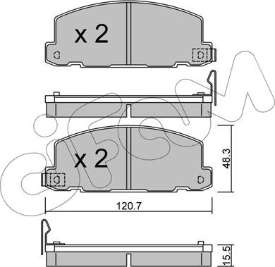 Cifam 822-360-0 - Kit de plaquettes de frein, frein à disque cwaw.fr