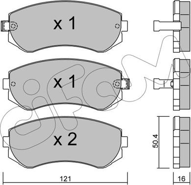 Cifam 822-304-0 - Kit de plaquettes de frein, frein à disque cwaw.fr