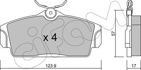 Cifam 822-305-0 - Kit de plaquettes de frein, frein à disque cwaw.fr