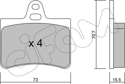 Cifam 822-333-0 - Kit de plaquettes de frein, frein à disque cwaw.fr