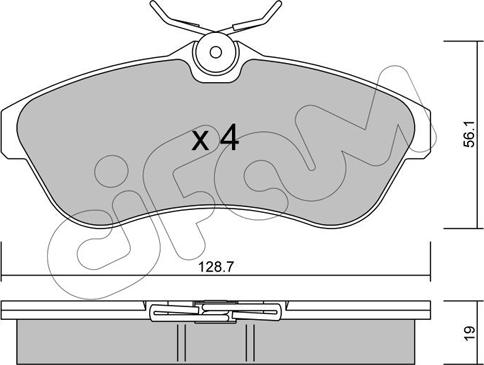 HELLA 530032776 - Kit de plaquettes de frein, frein à disque cwaw.fr