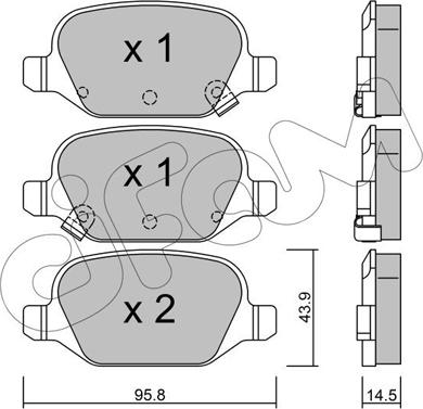 Cifam 822-324-5 - Kit de plaquettes de frein, frein à disque cwaw.fr