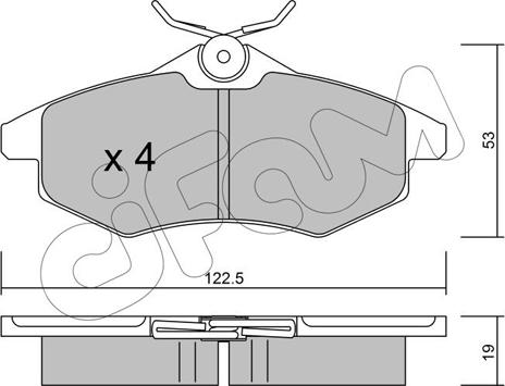 Cifam 822-328-0 - Kit de plaquettes de frein, frein à disque cwaw.fr