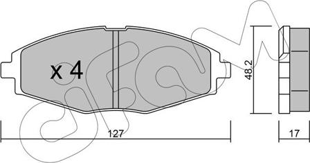 Cifam 822-293-0 - Kit de plaquettes de frein, frein à disque cwaw.fr