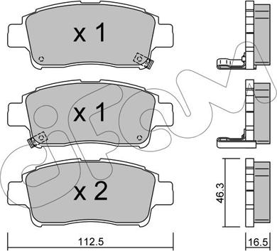 Cifam 822-292-0 - Kit de plaquettes de frein, frein à disque cwaw.fr