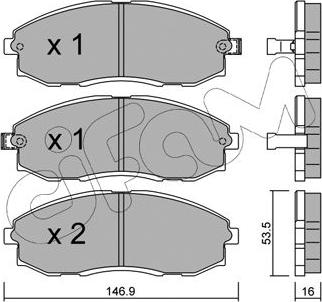 Cifam 822-297-0 - Kit de plaquettes de frein, frein à disque cwaw.fr