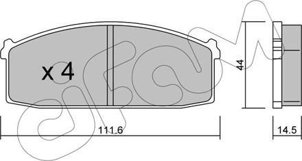 Cifam 822-245-0 - Kit de plaquettes de frein, frein à disque cwaw.fr