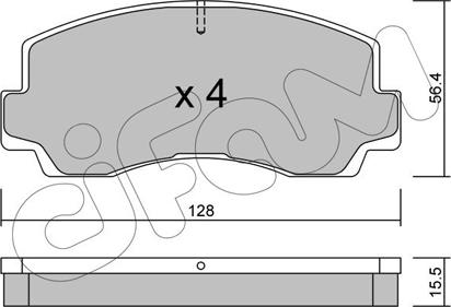 Cifam 822-243-0 - Kit de plaquettes de frein, frein à disque cwaw.fr