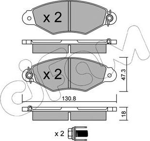 Cifam 822-253-0 - Kit de plaquettes de frein, frein à disque cwaw.fr