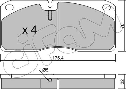 Cifam 822-269-0 - Kit de plaquettes de frein, frein à disque cwaw.fr