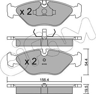 Cifam 822-209-0 - Kit de plaquettes de frein, frein à disque cwaw.fr