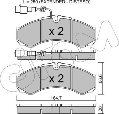 Cifam 822-212-9 - Kit de plaquettes de frein, frein à disque cwaw.fr