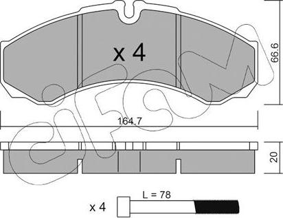 Cifam 822-212-1 - Kit de plaquettes de frein, frein à disque cwaw.fr