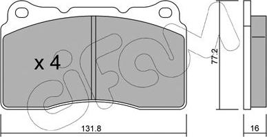 Cifam 822-288-1 - Kit de plaquettes de frein, frein à disque cwaw.fr