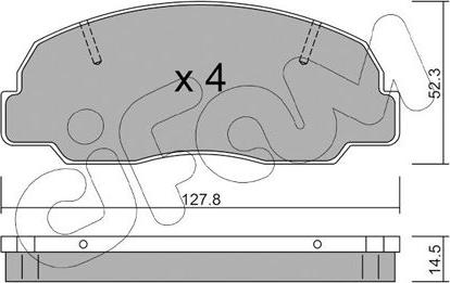 Cifam 822-239-0 - Kit de plaquettes de frein, frein à disque cwaw.fr