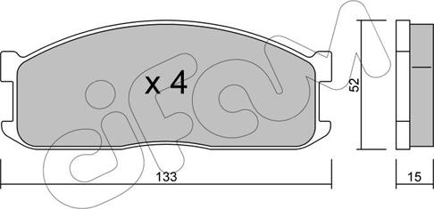 Cifam 822-232-0 - Kit de plaquettes de frein, frein à disque cwaw.fr