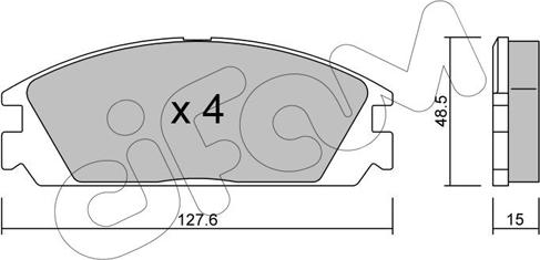 Cifam 822-237-0 - Kit de plaquettes de frein, frein à disque cwaw.fr