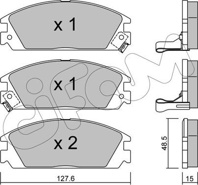 Cifam 822-237-1 - Kit de plaquettes de frein, frein à disque cwaw.fr