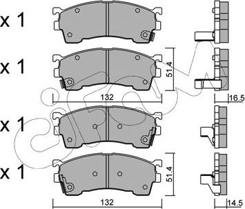 Jurid 572325D - Kit de plaquettes de frein, frein à disque cwaw.fr