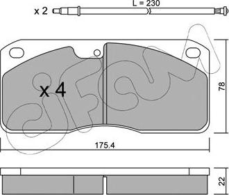 Cifam 822-270-0K - Kit de plaquettes de frein, frein à disque cwaw.fr