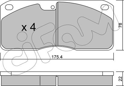 Cifam 822-270-0 - Kit de plaquettes de frein, frein à disque cwaw.fr