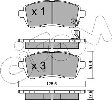 Cifam 822-793-0 - Kit de plaquettes de frein, frein à disque cwaw.fr