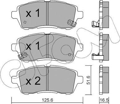 Cifam 822-793-1 - Kit de plaquettes de frein, frein à disque cwaw.fr