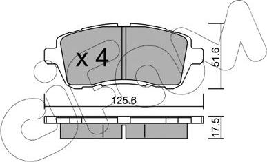 Cifam 822-793-2 - Kit de plaquettes de frein, frein à disque cwaw.fr