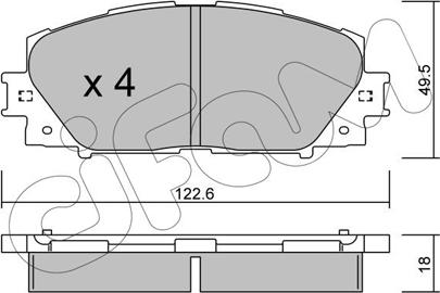 Cifam 822-745-0 - Kit de plaquettes de frein, frein à disque cwaw.fr