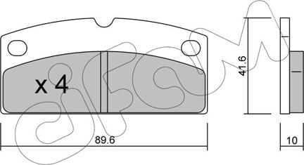 Cifam 822-767-0 - Kit de plaquettes de frein, frein à disque cwaw.fr