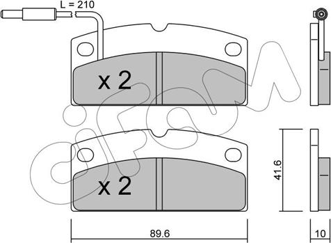 Cifam 822-767-1 - Kit de plaquettes de frein, frein à disque cwaw.fr