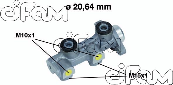 Cifam 202-507 - Maître-cylindre de frein cwaw.fr