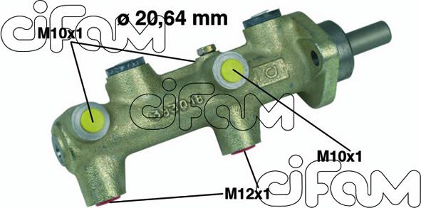 Cifam 202-042 - Maître-cylindre de frein cwaw.fr